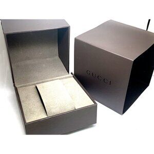 Gucci Watch Box Presentation Brown Cardboard Display Gift Empty